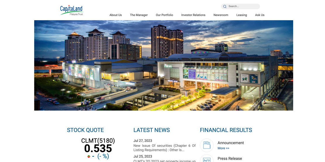 CapitaLand Malaysia Trust (CLMT)